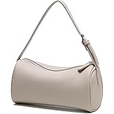 Genuine Leather Barrel Purse Small Handbag Crossbody Bags for Women Hobo bags with Adjustable Strap