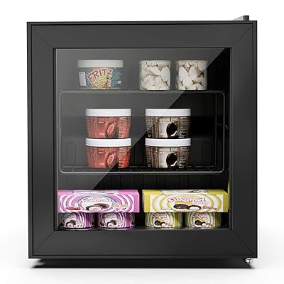 Northair Upright Freezer 1.1 cu. ft. with Three-layers Glass Door