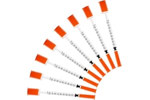 LZHNB 1ml/cc 30G Syringe 5/16" (8mm) needle, Disposable Individual Package Pack of 20