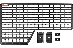 Bedside MOLLE Panel Rack System Compatible with 2019+ Chevrolet Silverado & GMC Sierra – 5ft9in Short Bed, Rear Driver or Pas
