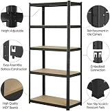 Royalswill Garage Shelving Units 5 Tier Heavy Duty 175KG per Shelf 150x70x30 view 3