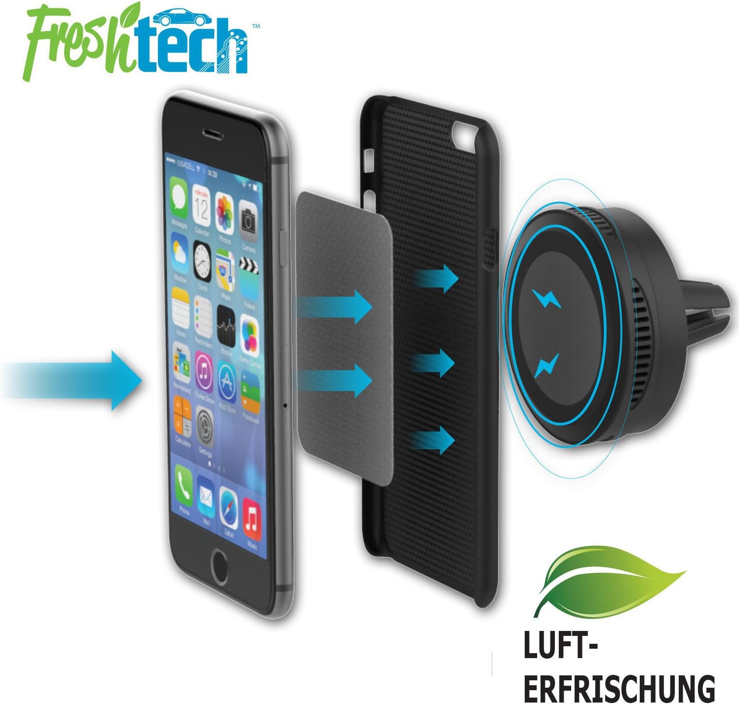Freshtech Magnetic Vent Mount w/ Bonus New Car Smell Scent