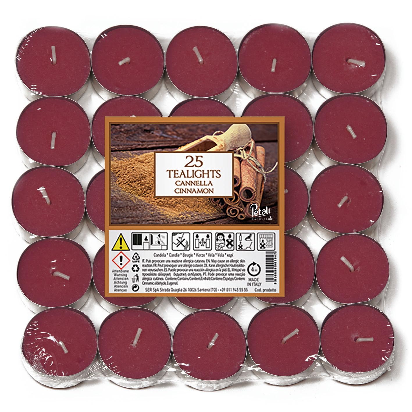 Price's Tealight Candles 25 Pack - Cinnamon Fragrance