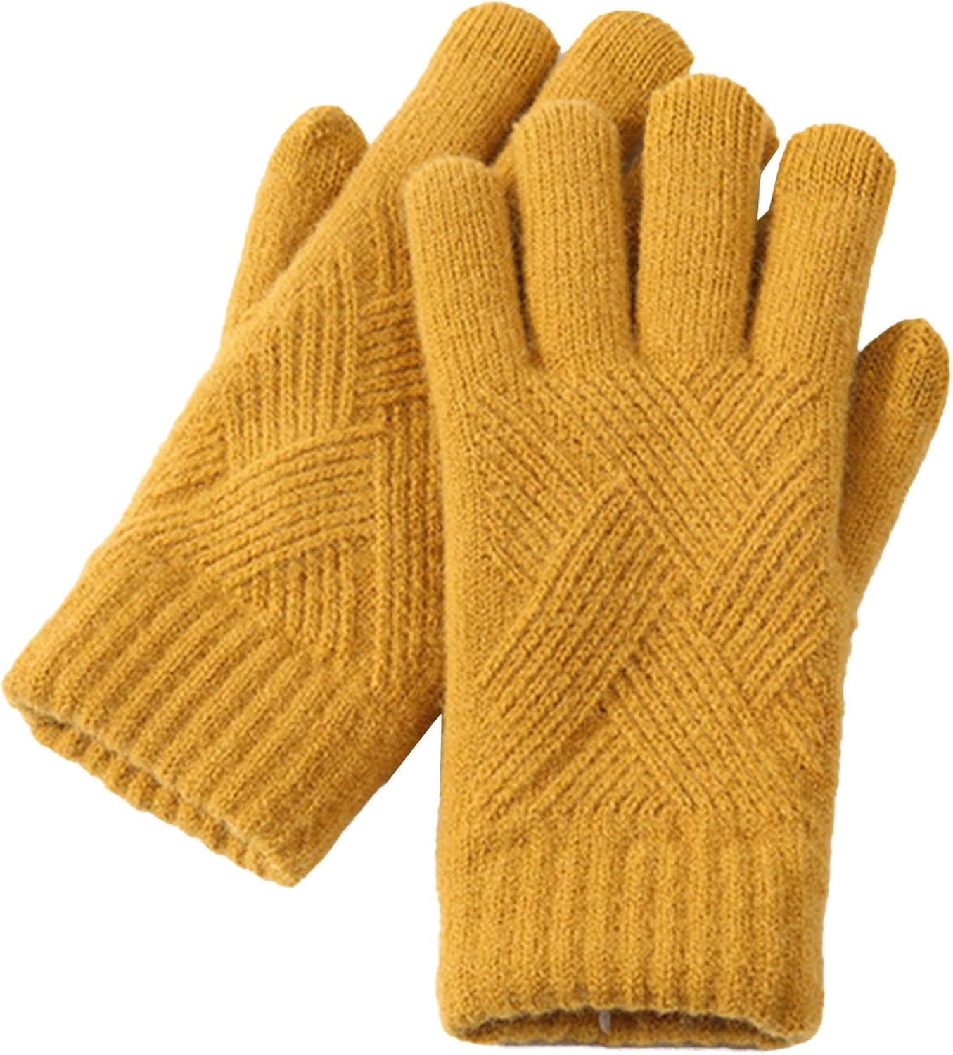 CORAFRITZ Women’s Winter Warm Knit Gloves AntiSlip Thermal Windproof Gloves for Women Men