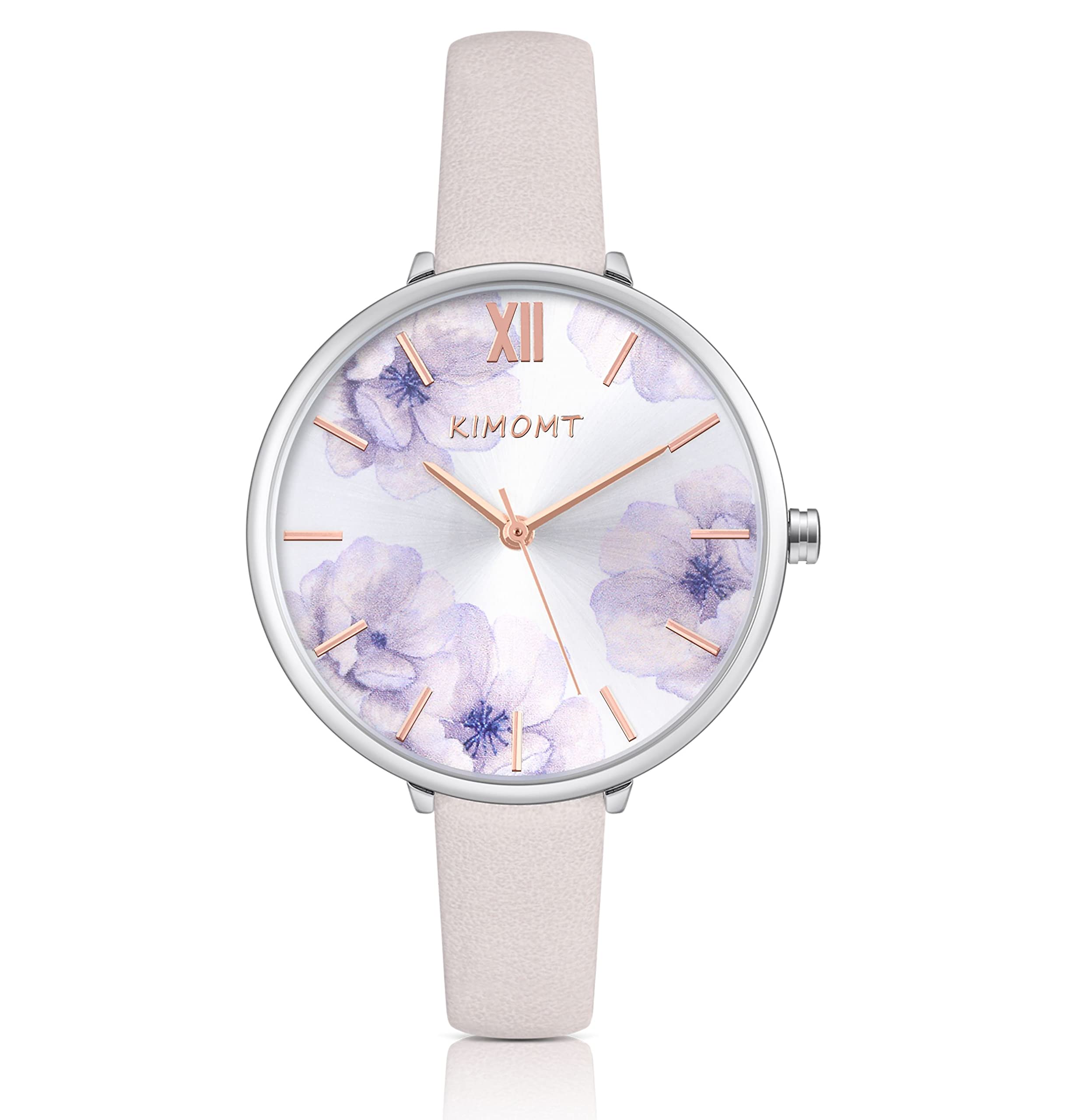 KIMOMT Womens Watches Leather Quartz Watch Waterproof Fashion Wristwatch for Women Ladies Girls