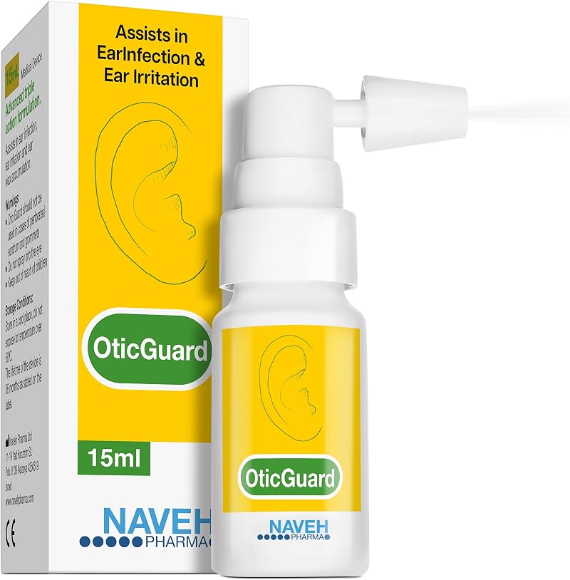 NAVEH PHARMA Otic Guard 3 in 1 Ear Spray 15 ml Herbal Oil Blend