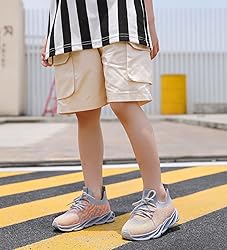 DADAWEN Boys Girls Lightweight Breathable Sneakers