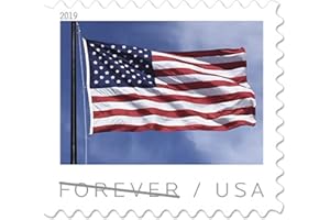 2019 US Flag 5 Books of 20 USPS Forever First Class Postage Stamps Patriotic American Celebration (100 Stamps)