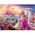 Fishwisdom 100 Piece Jigsaw Puzzle for Kids Age 4-8 Teens Gift Family Time (Princess & Unicorn)