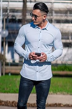 dress shirt muscle fit