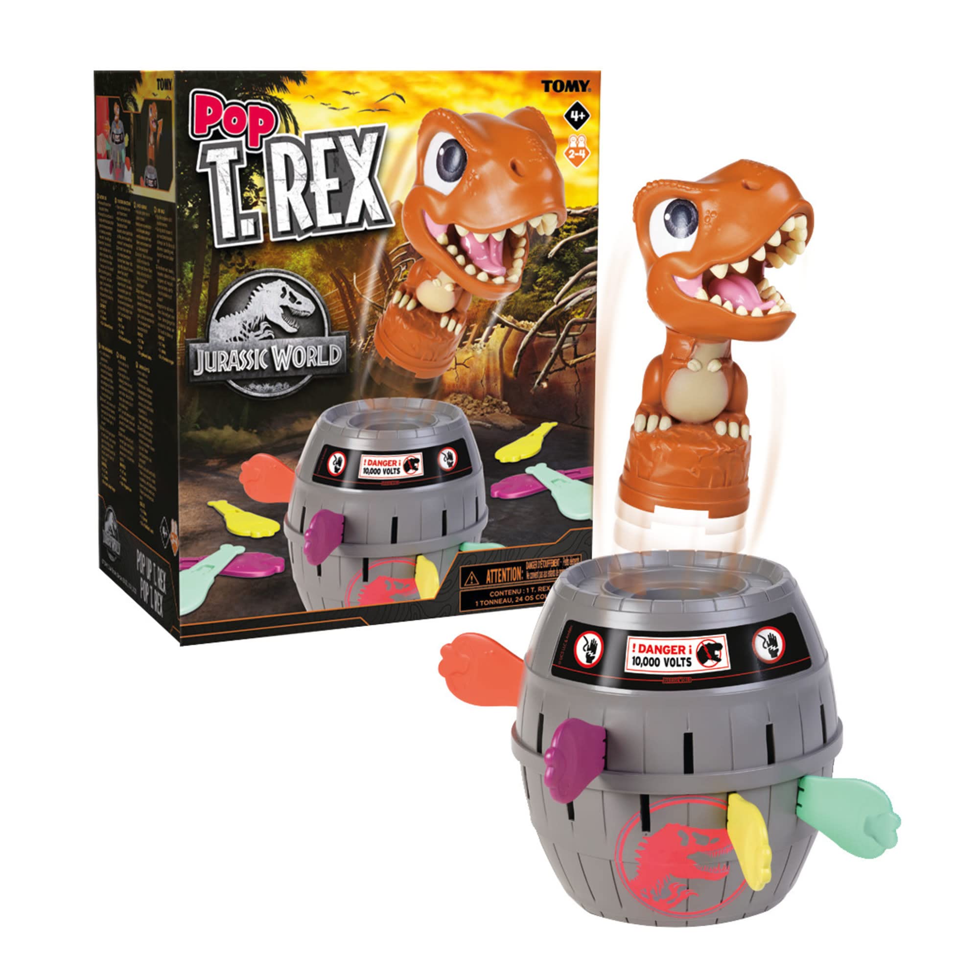 Photo 1 of TOMY Pop Up T-Rex Board Game - Family and Preschool Kids Games for Family Game Night - Kids Activities and Jurassic World Toys - 2-4 Players - Ages 4 Years and Up
