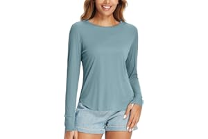 BALEAF Women's Sun Shirts UPF 50+ Long Sleeve Hiking Tops Lightweight Quick Dry UV Protection Outdoor Clothing