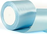 YAAVAAW Baby Blue Ribbon 22m x 75mm Satin Wedding Car Gift Craft