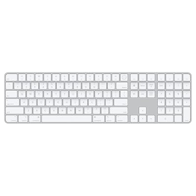 Apple Magic Keyboard with Touch ID and Numeric Keypad (for Mac Computers with Apple Silicon) - US English - Silver (Renewed)