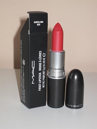 Amazoncom Bnib Mac Cosmetics Lipstick Barcelona Red 01oz