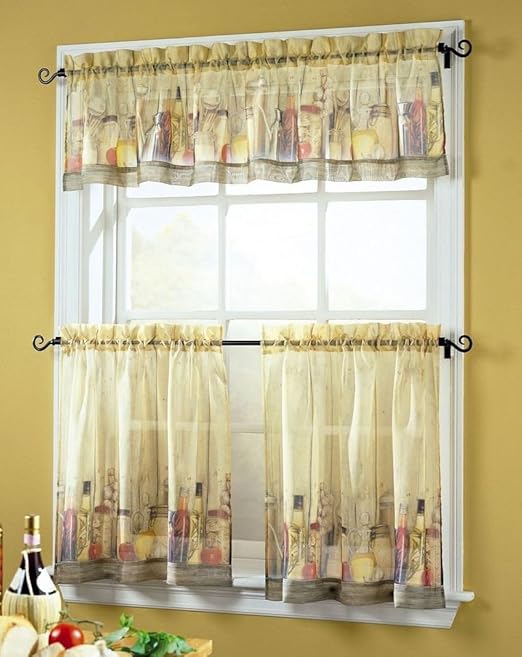 Amazon Com Tuscany Kitchen Curtain Valance Home Kitchen