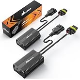 Nilight 9005/9006/9012 LED CANbus Decoder Anti-Flicker Harness | 6 watts, Error-Free Resistor Capacitor, 2-Pack