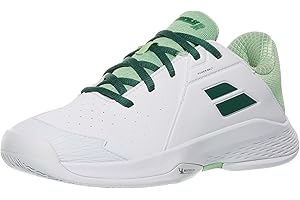 Babolat Junior Propulse 3 All Court Wimbledon Limited Edition Tennis Shoes (White/Dark Green)