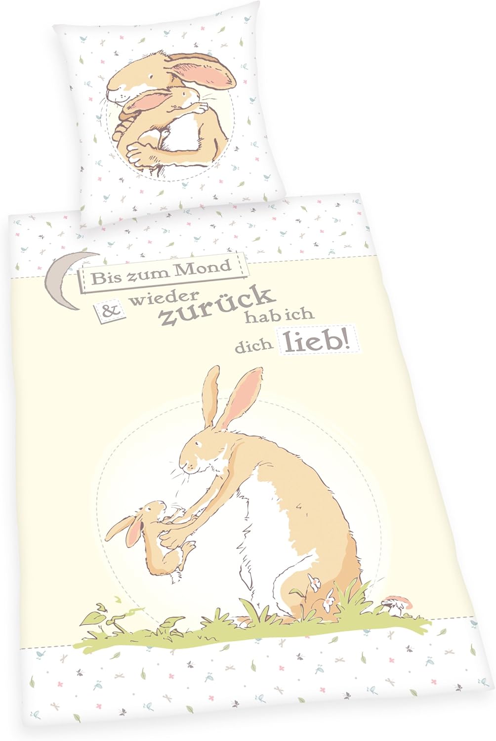 Herding GUESS HOW MUCH I LOVE YOU Bedding Set, Reversible Motif, Duvet