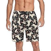 JHKKU Men's Pajama Shorts Sleep Shorts Soft Comfy Lounge Pjs Bottoms with Pockets