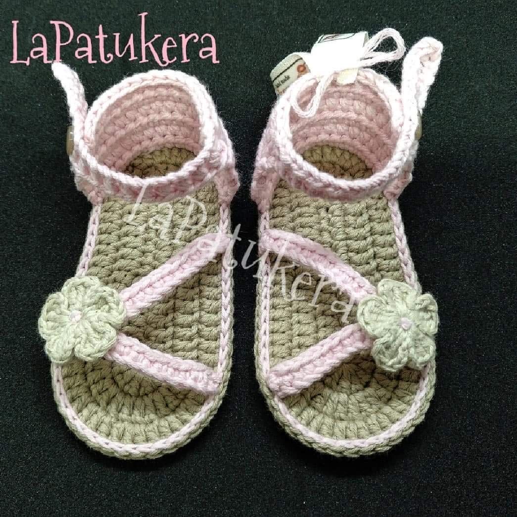Sandales Modele Bottillons D Iatlia Tailles 0 12 Mois A La Main En Espagne 100 Coton Couleur A Choisir Avec La Fleur Correspondante Bebe Chaussures De Bebe Au Crochet Bebe Et Puericulture Produits Handmade