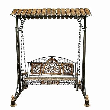 Aarsun Woods Wooden Swings/Jhoola for Home & Garden Floor-Standing