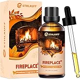 Fireplace Essential Oil, 100ml Fall Essential Oil for Diffusers for Home, Autumn Scented Oils for Candle & Soap Making, Bath Bombs, Massage - 3.38FL.OZ