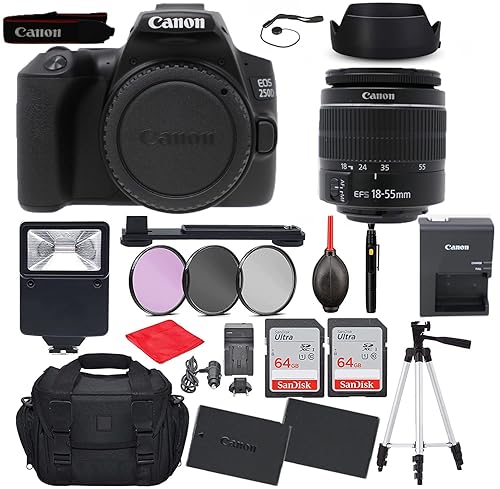 Canon EOS 250D (SL3) DSLR Camera with EF-S 18-55mm III