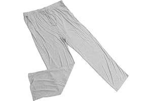 AMUSLESUR 5Xl Men'S Cotton Pajama Pants Grey Breathable Lounge Bottoms for Casual Home and Sleepwear Random