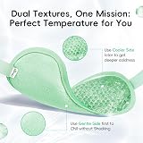 NEWGO Cooling Eye Mask Gel Cold Therapy For Puffy Eyes Migraine Green view 3