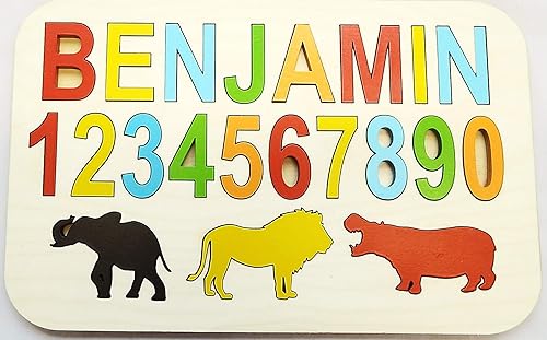children's name puzzles wooden