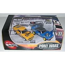 Amazon.com: 100% Hot Wheels Vintage Pony Wars Raod Racing II 2-Car 