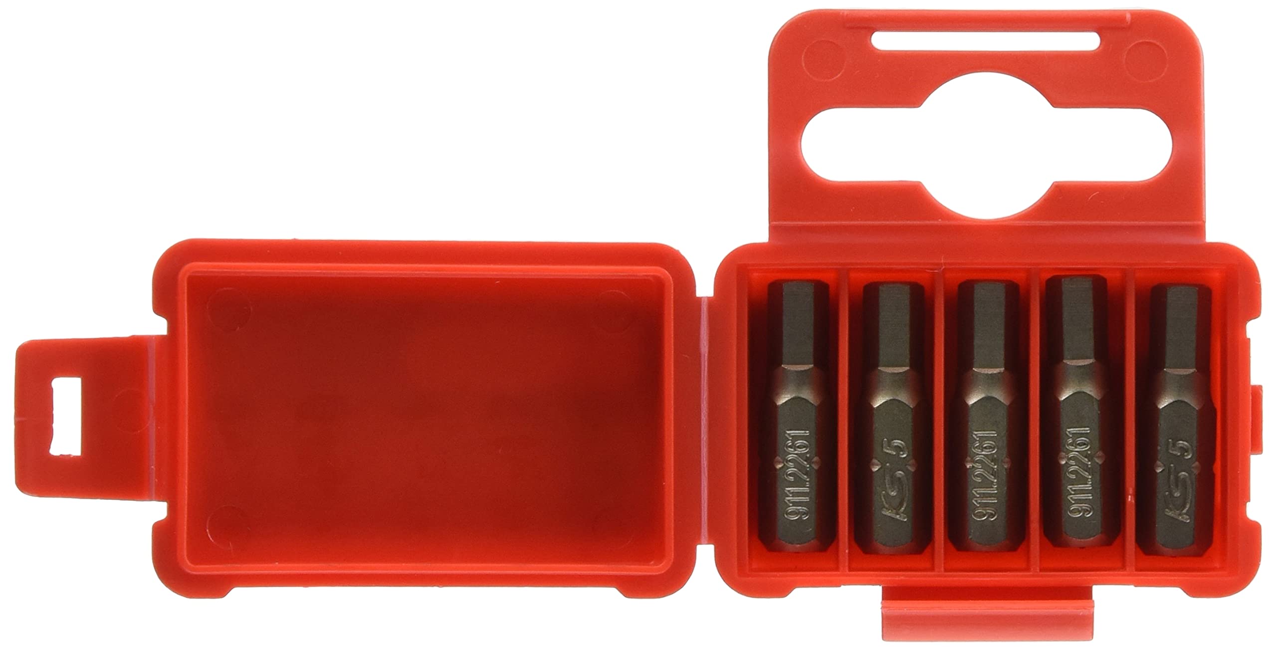 '1/4 Inch Hex Bit 5 mm, 25 mm, S2 Pack of 5)