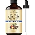 Batana & Rosemary Hair Growth Oil 2oz – Scalp Treatment & Strengthening for Growth & Loss, Thinning, Dry Scalp, Split Ends – Natural Hair Oil for Women & Men – Intensive Repair & Nourishing Formula