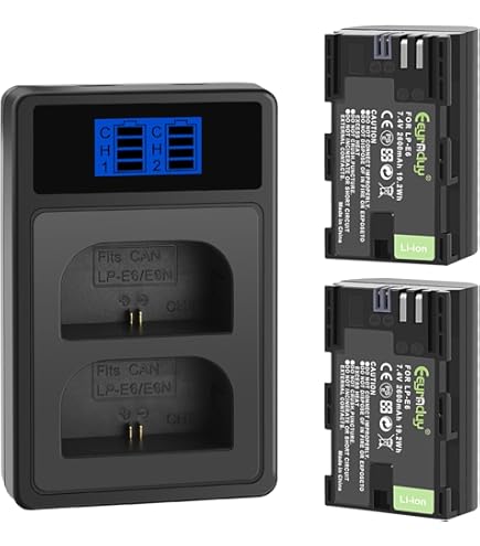 Amazon.com : Battery Pack for Canon EOS 6D, 6D Mark II, 6D MK II