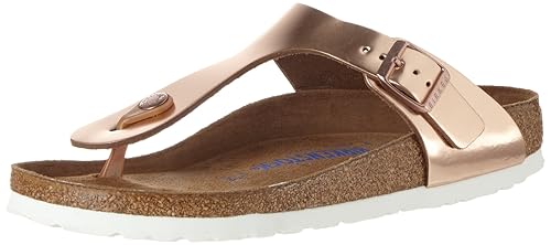 BIRKENSTOCK Damen Gizeh Leder Softfootbed Zehentrenner