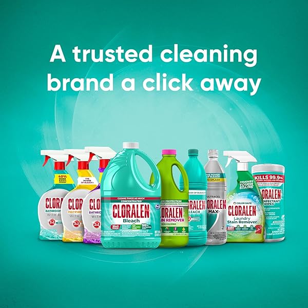 CLORALEN COLOR SAFE LAUNDRY STAIN REMOVER SPRAY – 22 FL OZ – NON-CHLORINE, VINEGAR & HYDROGEN PEROXIDE FORMULA – SPOT TREATMENT FOR COLOR & WHITE FABRICS