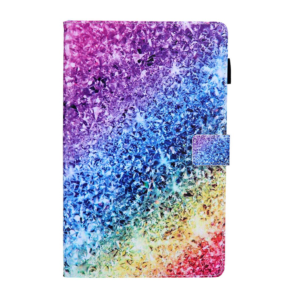 Billionn-AE High Quality Color Painting Style Case Cover for Samsung Galaxy Tab A 10.1 2019 T510/T515 [Ultra-thin] [Ultra-light], Beautiful Rainbow