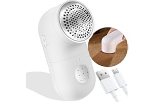 Garstor Fabric Shaver, Electric Lint Remover, 2.0 USB Rechargeable Fabric Defuzzer, Reusable Cordless Sweater Shaver can be U