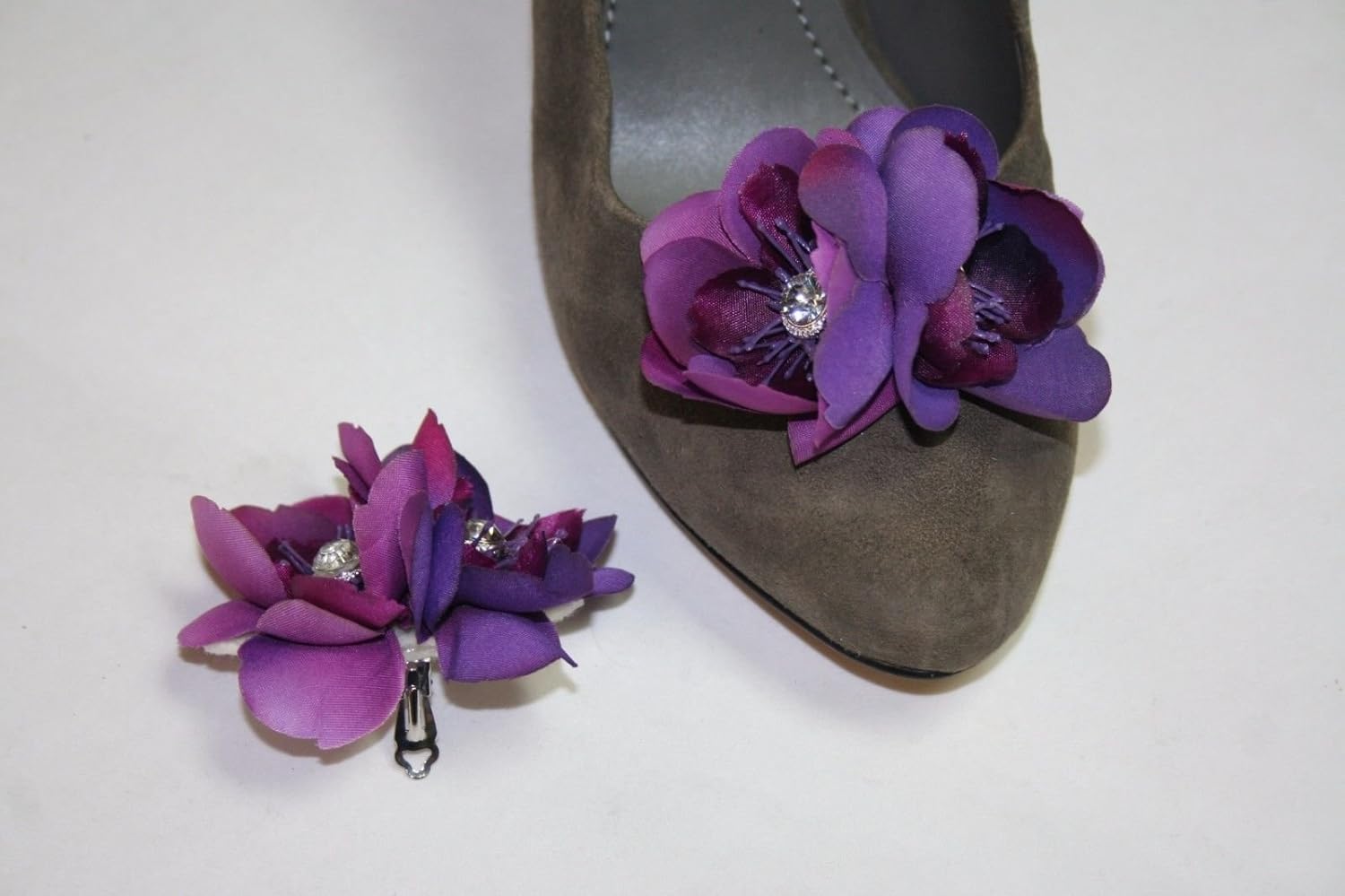 purple flower shoes