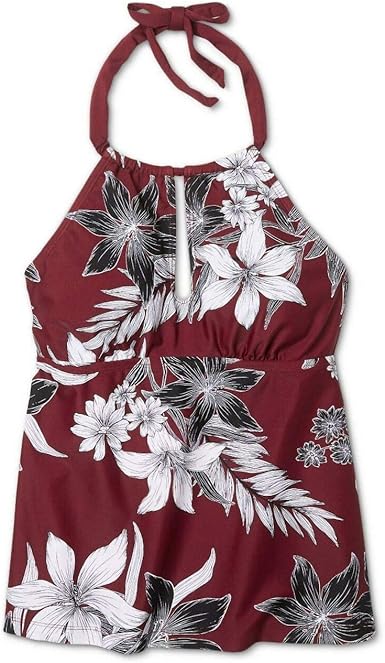 maroon tankini