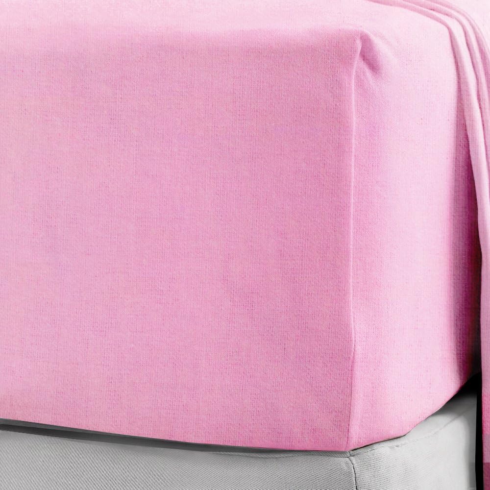 pink brushed cotton sheets