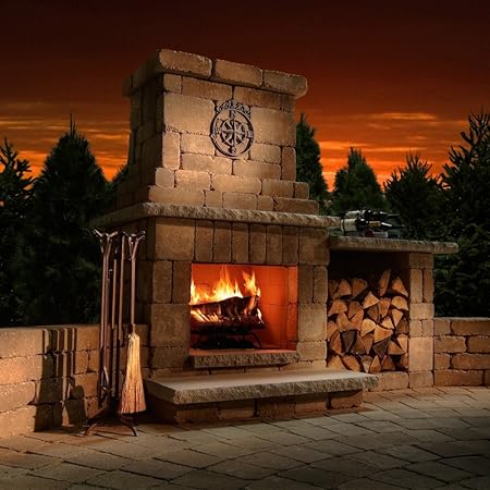 Amazon Com Necessories Colonial Outdoor Fireplace In Santa Fe Garden Outdoor