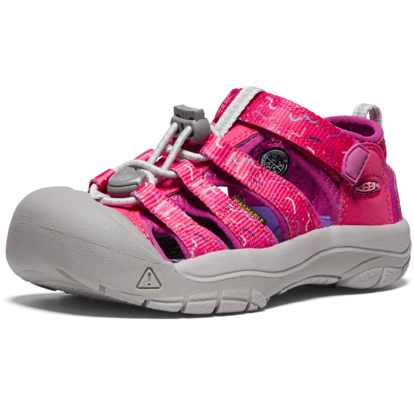 KEEN Unisex-Child Newport H2 Closed Toe Water Sandals, Azalea/Festival Fuchsia, 4 Toddler Image