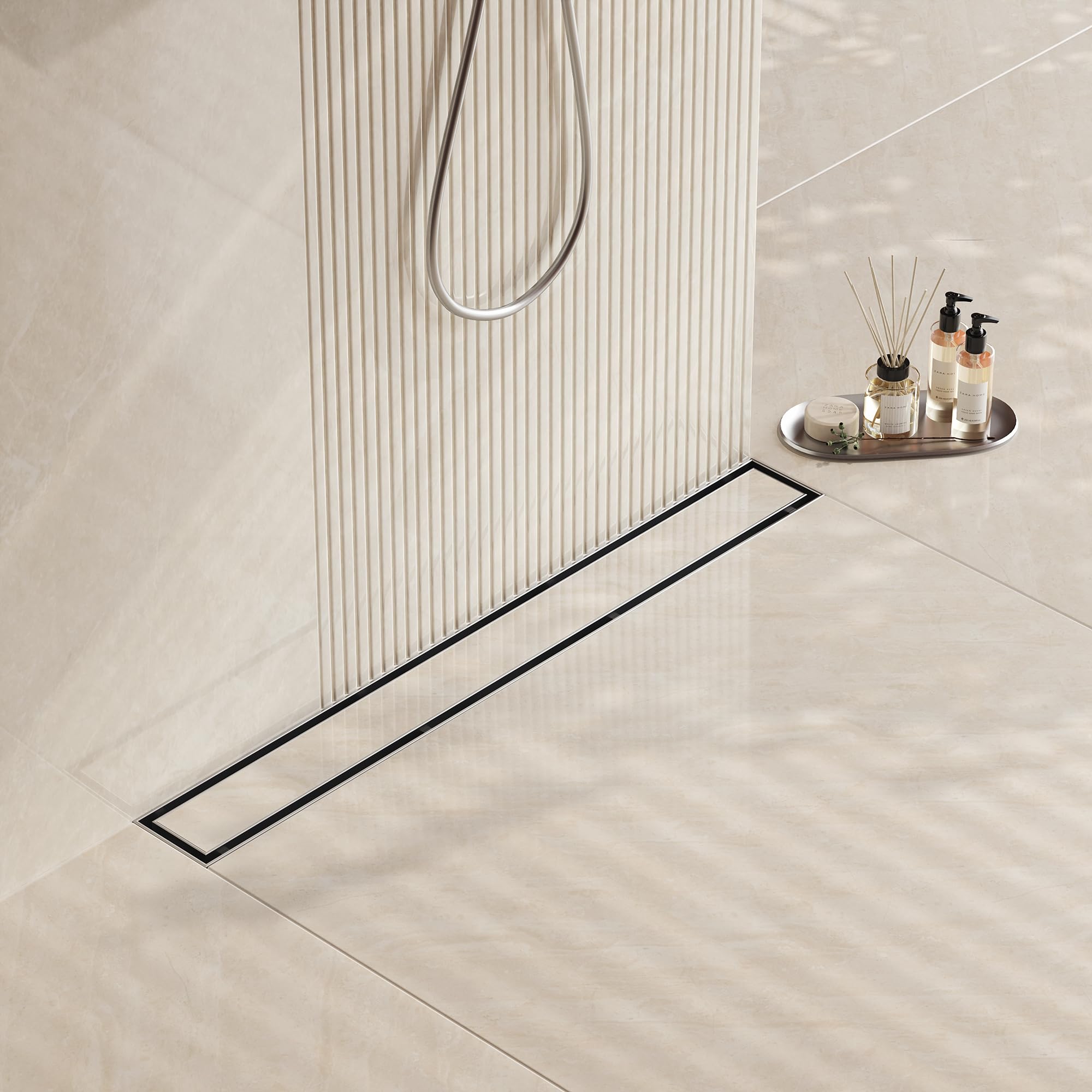 Neodrain 24-Inch Linear Shower Drain- with 2-in-1
