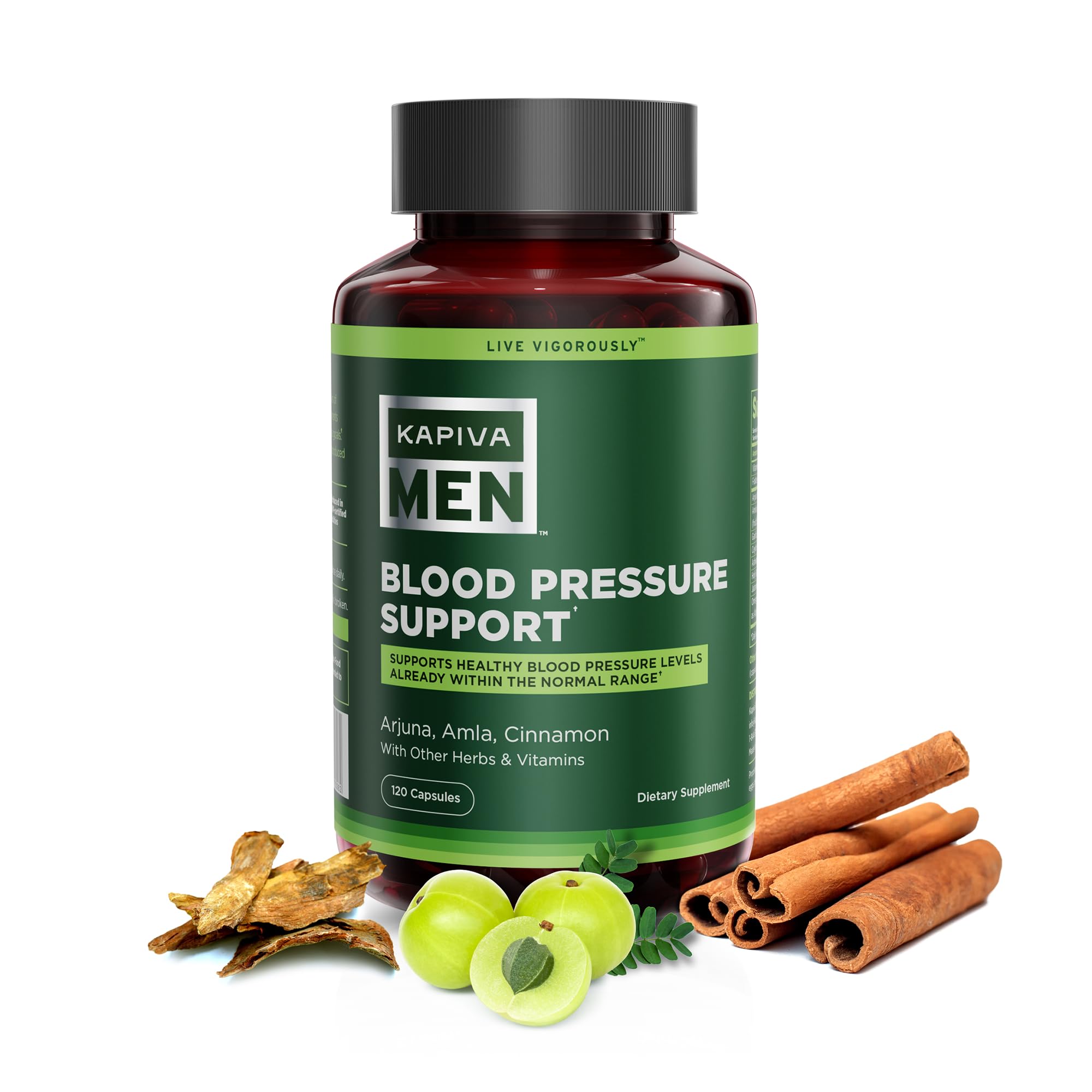 Mua Blood Pressure Support Supplement with Arjuna, Amla, Cinnamon, and