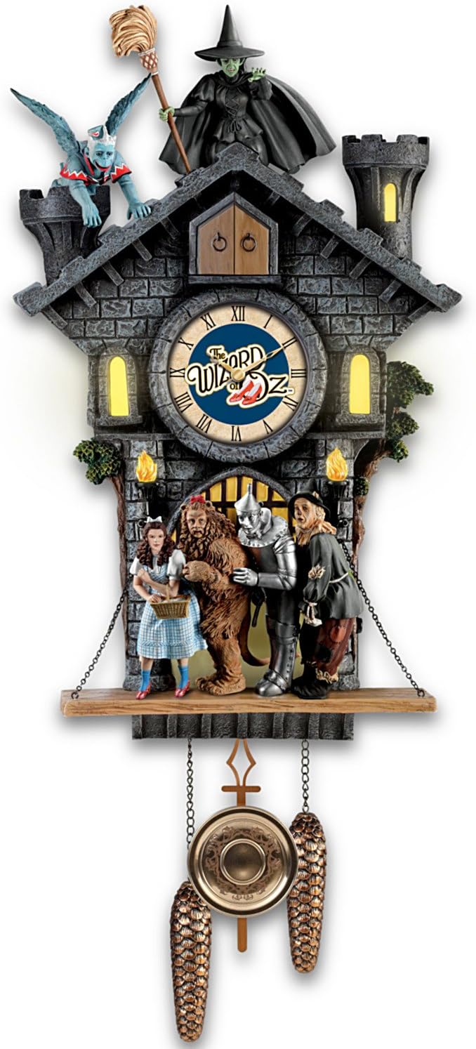 Wizard of Oz Wicked Witch Cuckoo Clock With Lights, Sound, Motionby The Bradford Exchange