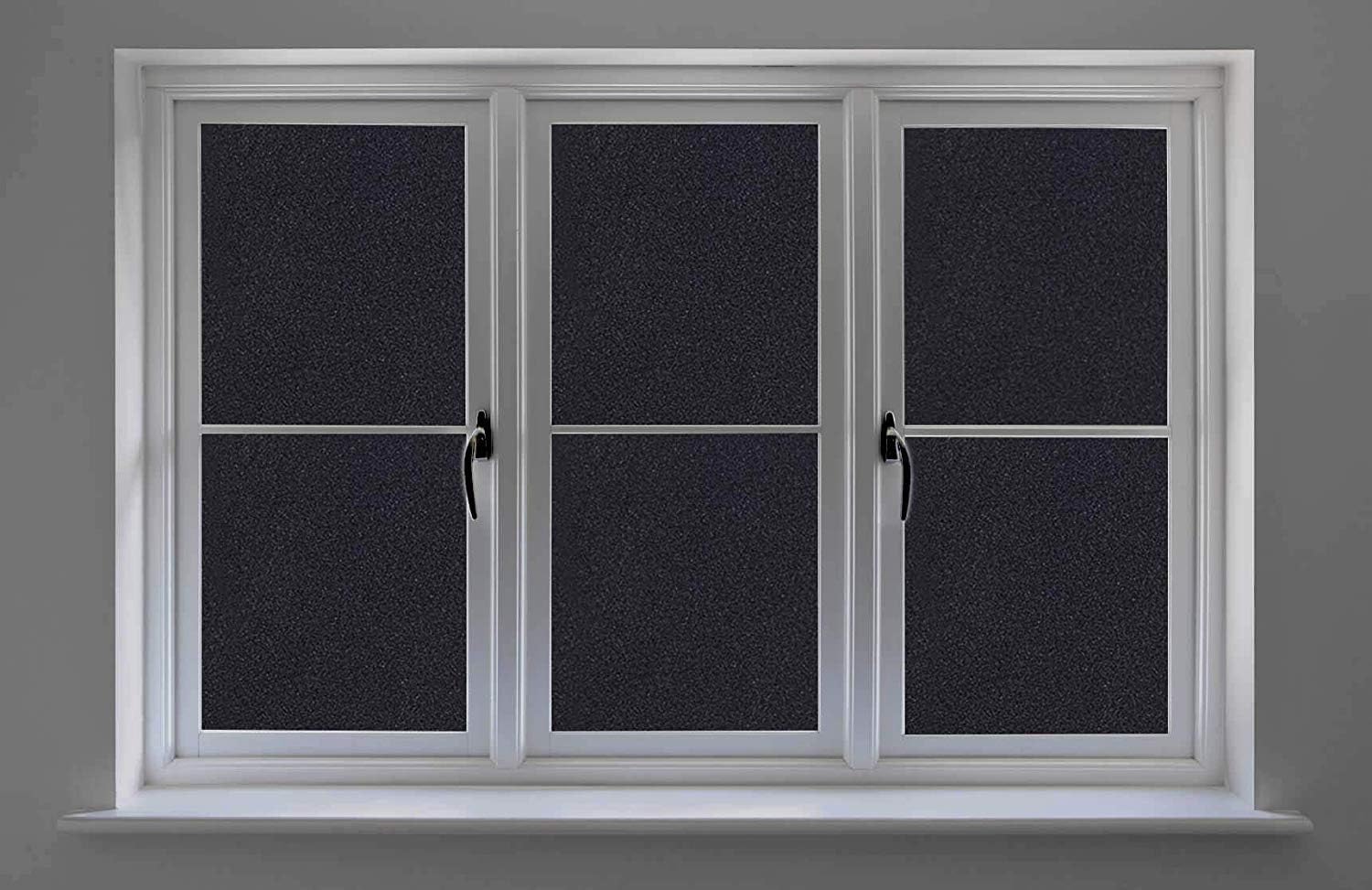 Qualsen Blackout Window Film Privacy Day and Night 100% Total Light Blocking Black Out Window Film Non Adhesive Anti UV - Image 3