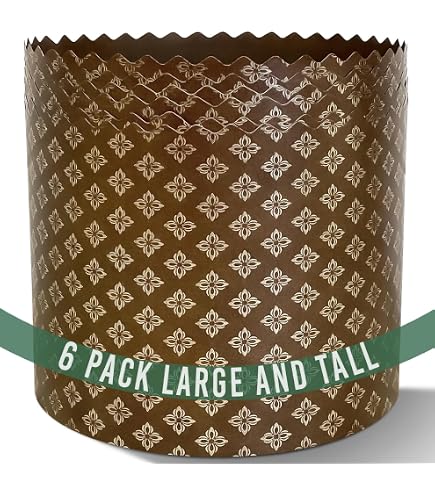 Moules à Panettone SHSH - Lot De 12 - Papier Sulfurisé 13x8.5cm - Pour Four/Micro-ondes