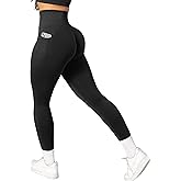OMKAGI Women Scrunch Butt Lifting Leggings with Pockets Compression High Waisted Gym Workout Leggings